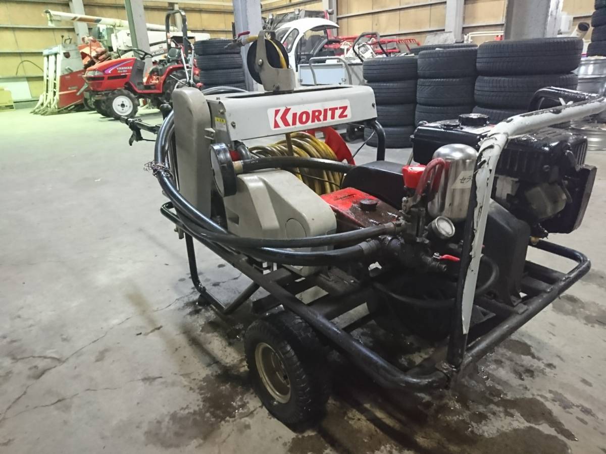 宮城県発 共立 自走キャリーエンジンセット動噴 VSC3510G 始動OK 中古 売切!!