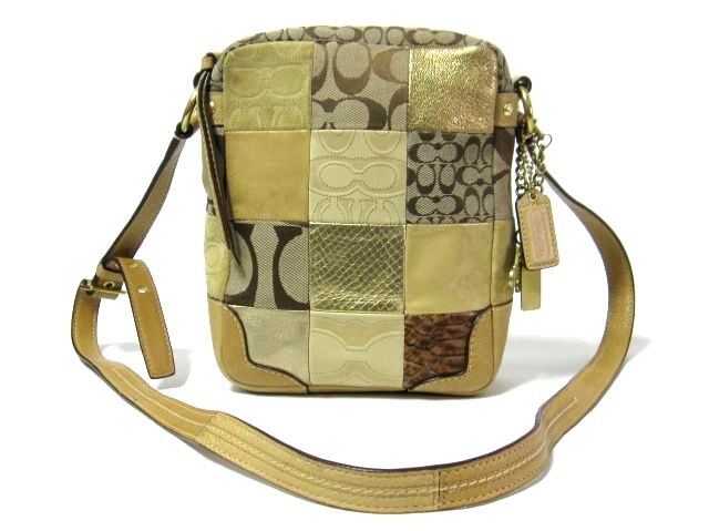 COACH☆コーチ☆ショルダーバッグ☆シグネチャー☆パッチワーク☆12485