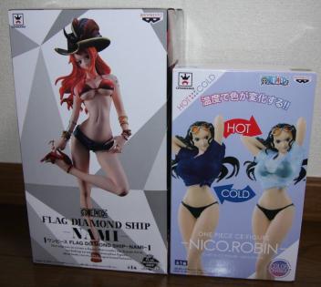 ワンピース FLAG DIAMOND SHIP NAMI ナミ CⅡ:FIGURE NICO.ROBIN ニコ・ロビン 2種 即決 数量3 フィギュア 非売品 ONE PIECE ロビン 新品