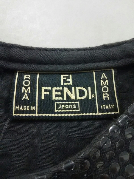 フェンディ FENDI jeans ワンピース サイズ42(I) M 黒 レディース