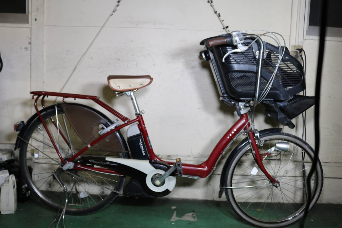 アンジェリーノ ブリヂストン OUT電動自転車 - 大容量8.9Ah 赤色 SOLD 