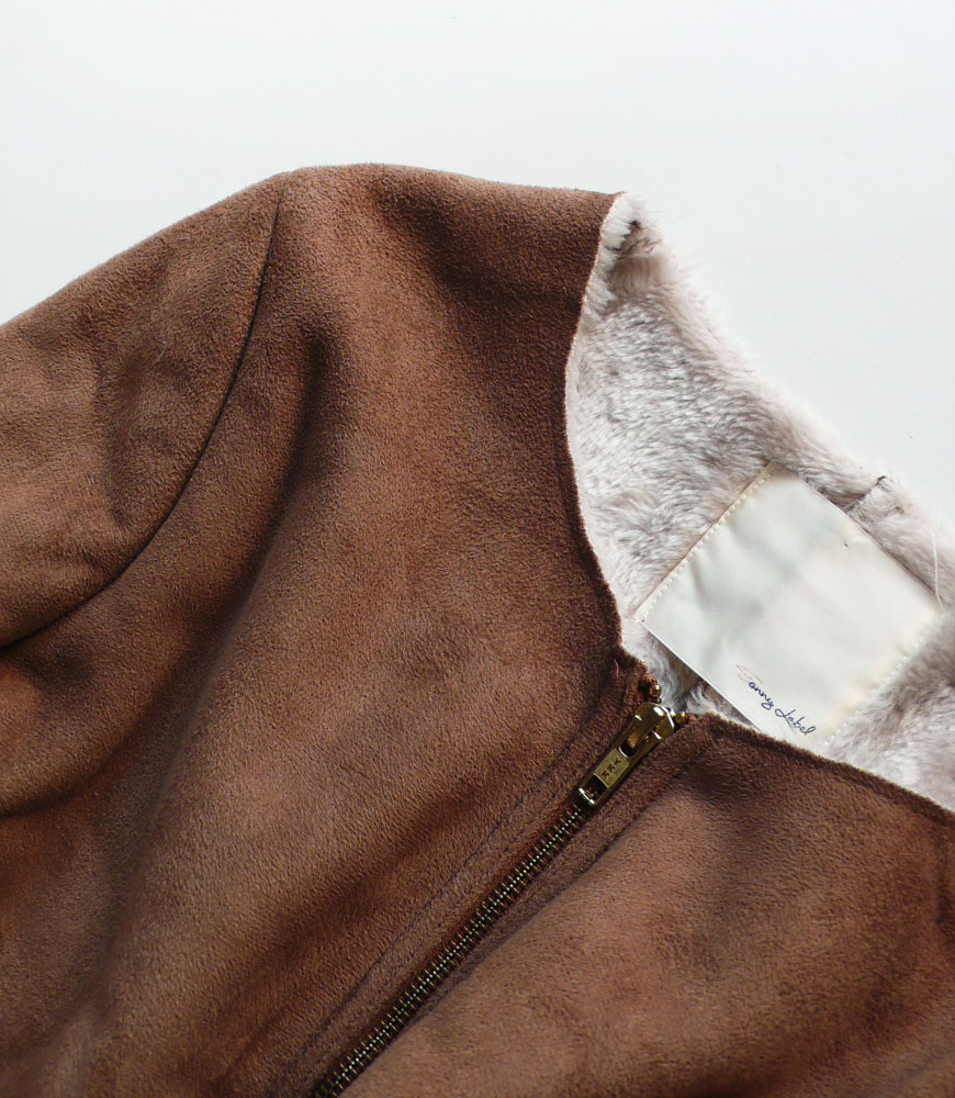 アーバンリサーチ ノーカラーのフェイクムートンコート ブラウン系 サニーレーベル URBAN RESEARCH Sonny Label ROSSO DOORS