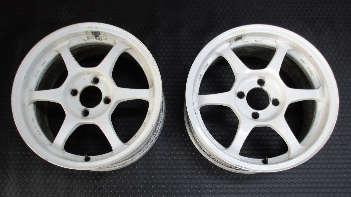 ssr type C 2本 15インチ 7j ホワイト ブラック 車