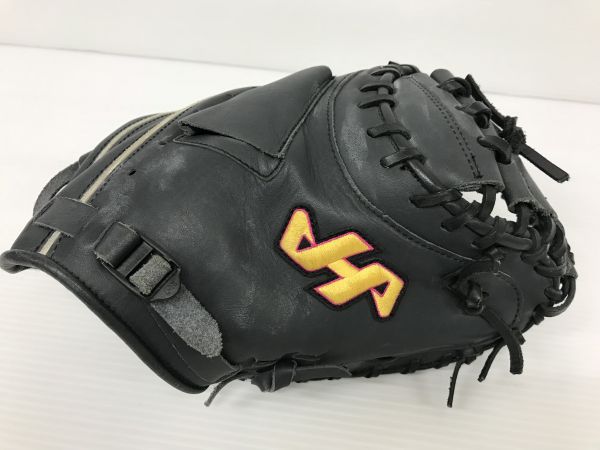 119 ハタケヤマ 軟式 キャッチャーミット 捕手用 TH-278WB Vブラック 右投　M567