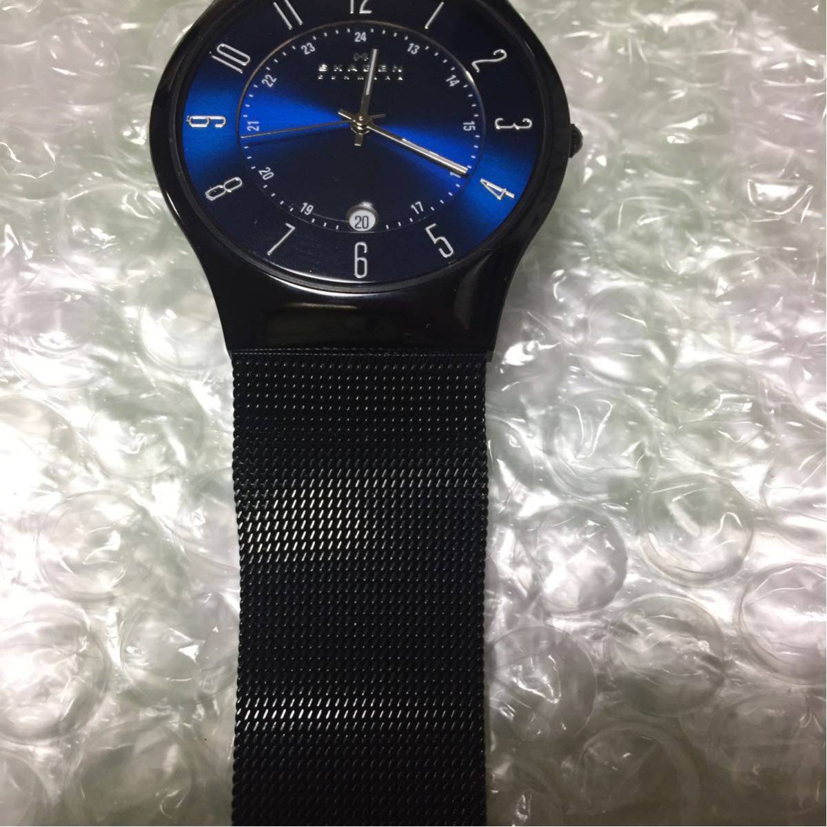 中古美品 スカーゲン233XLTMN 電池切れ 456-0885 SKAGEN スカーゲン 