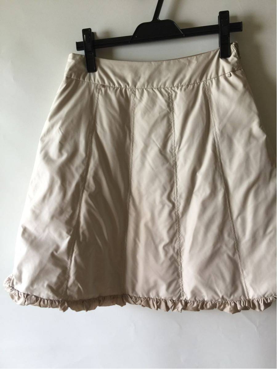 ♥新品♥M'S GRACY✿ダウンスカート✿ポケット付き✿ベージュ✿38М エムズグレィシー サイズ38ベージュスカート秋冬未使用ダウン ♥新品