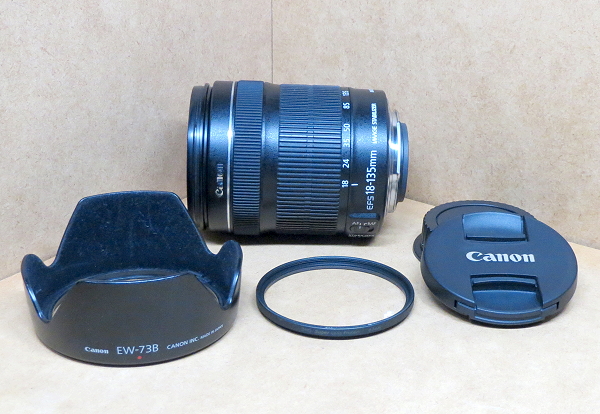 ◇Canon キャノン EF-S 18-135mm IS STM +フード +フィルター 美品