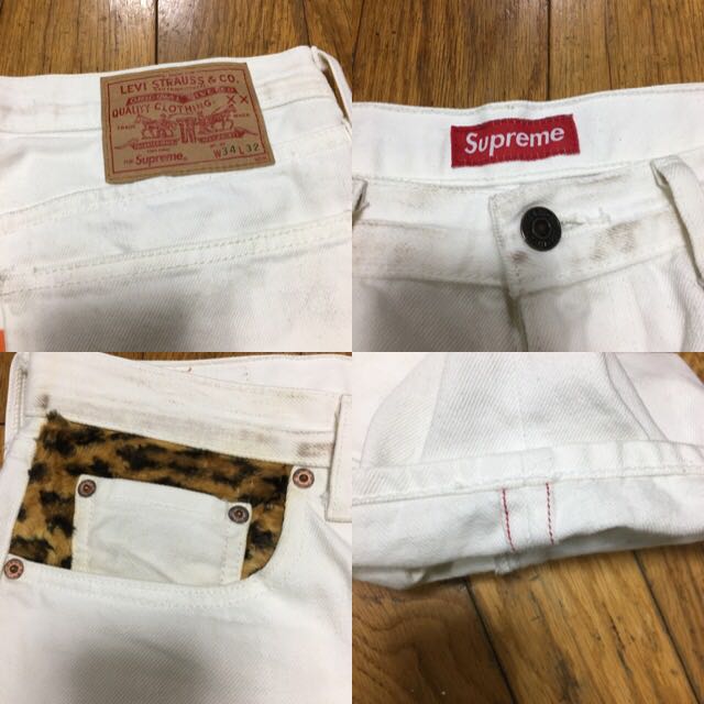 supreme × levis 505 leopard levi