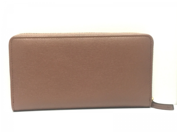 グッチ GUCCI 財布 長財布 レザー ブラウン ラウンドファスナー 309705