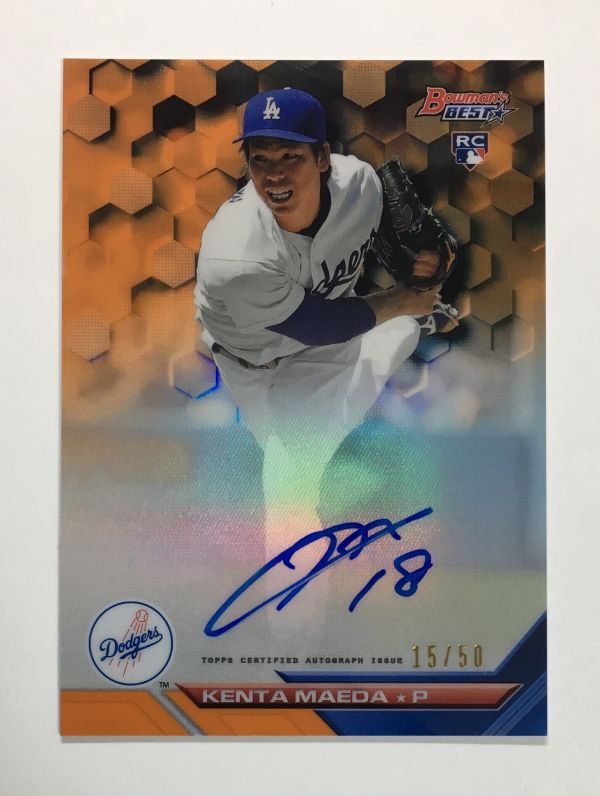 0 Bowman 前田健太 RC Chrome Auto 直筆サインカード 直筆サイン 