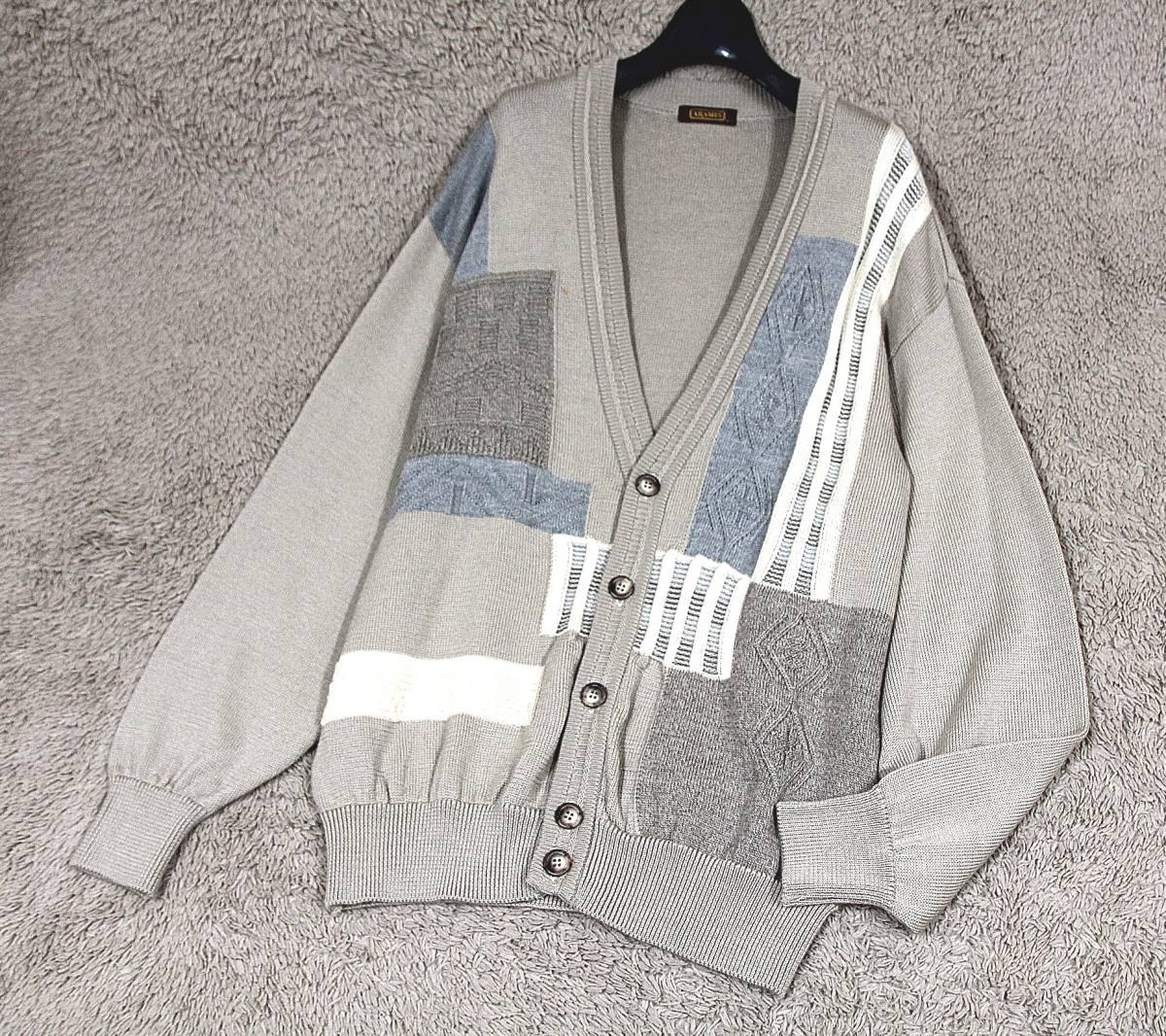 大人気，爆買い 紳士L 日本製 ARAMIS アラミス ベージュ系 ウール100 カーディガン(カーディガン)｜売買されたオークション情報、yahooの商品情報をアーカイブ公開 - オークファン カーディガン