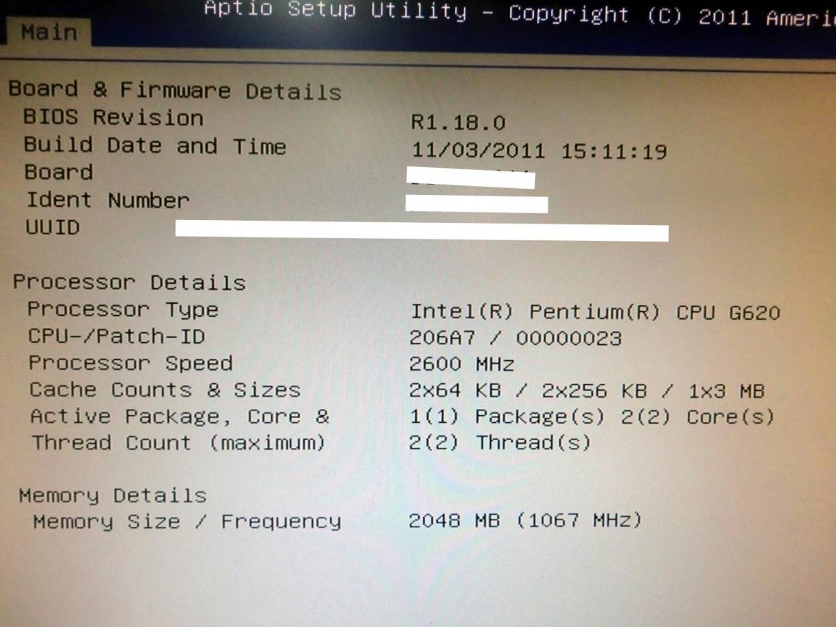 【中古】富士通 コンパクトサーバ　PRIMERGY TX120 S3 Pentium-G620 メモリ2G　146GB×2　RAID