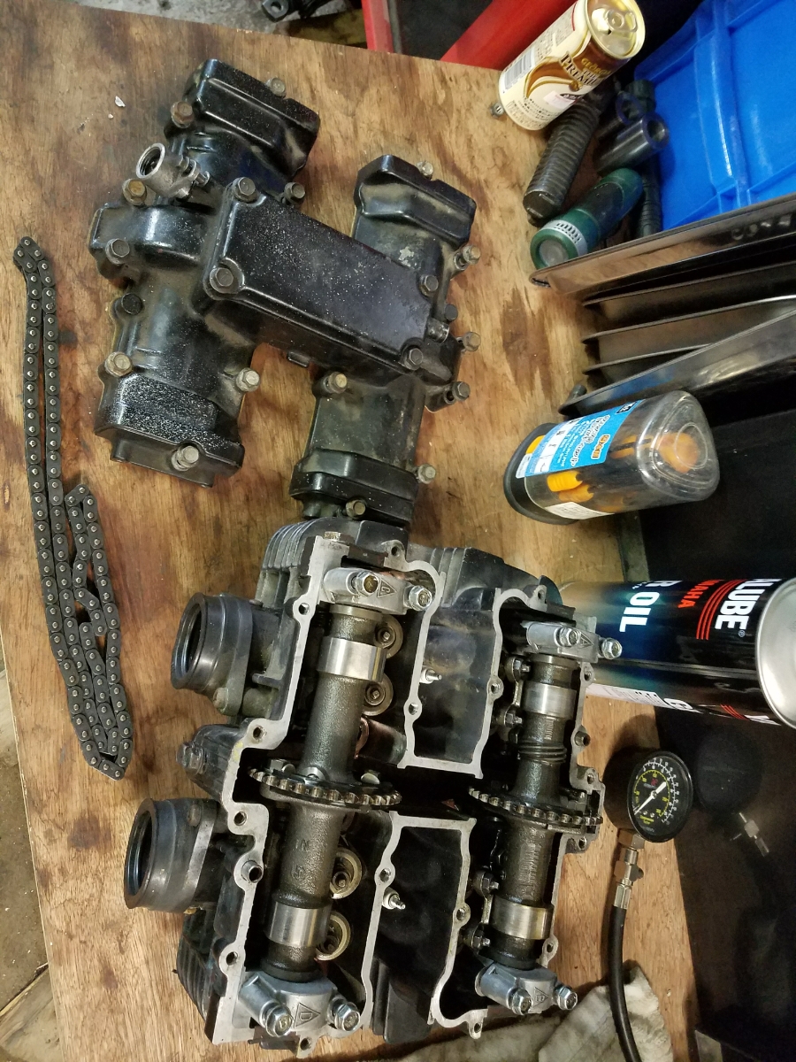 GSX400E ゴキ ザリ 希少純正 ヘッドシリンダー カム セット 検)GSX400T