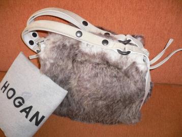 HOGAN ホーガン ファーバック ミニトートファーバック ラビット 