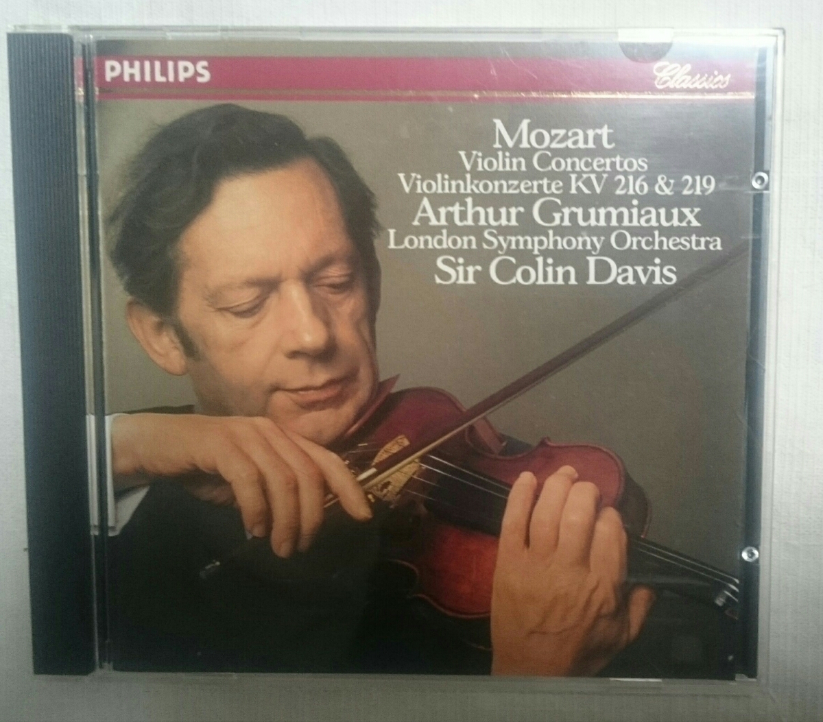 2CD グリュミオー Philips 西独初期盤モーツァルトヴァイオリン協奏曲