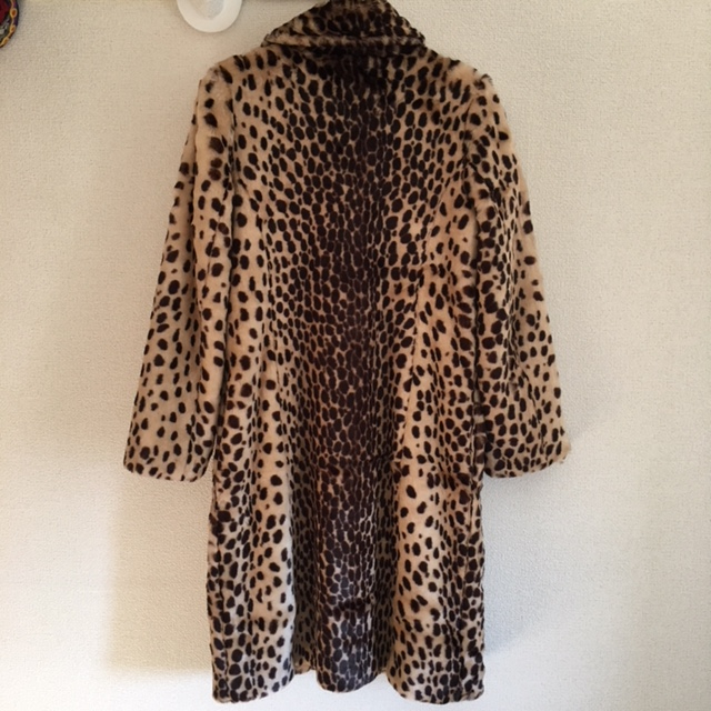 MAISON DE REEFUR メゾンドリーファー 美品 ヒョウ柄 エコファーコート 