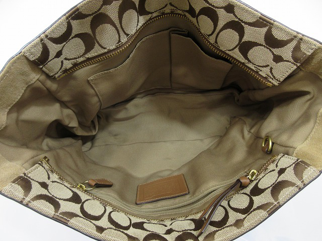 1円 COACH コーチ○ショルダートートバッグ H0651-10384 スエード 