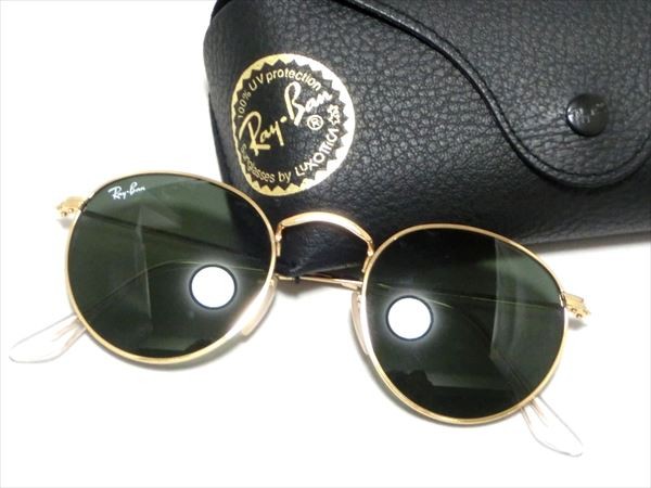 美品！ レイバン サングラス ラウンドメタル ゴールド金具 保存ケース