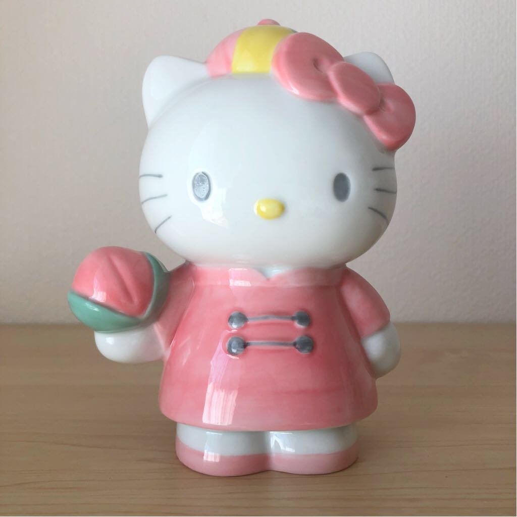 新作，爆買い 激レア☆ハローキティ☆1997年 桃キティ 中華シリーズ 箸