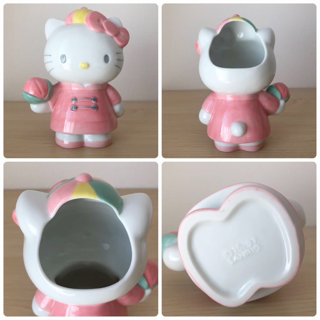 新作，爆買い 激レア☆ハローキティ☆1997年 桃キティ 中華シリーズ 箸