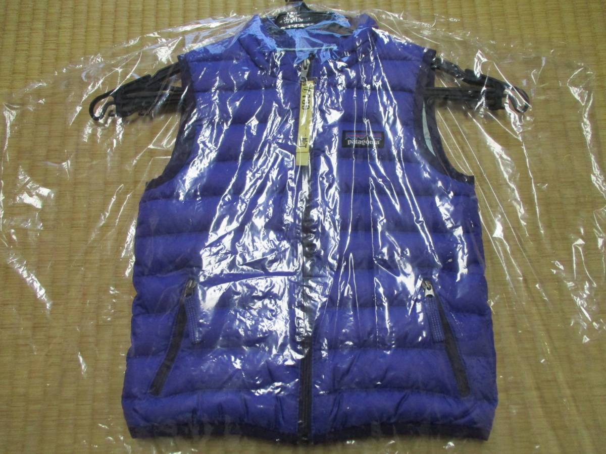 ★☆クリーニング済 patagonia パタゴニア パープル ダウン ベスト 2T 60506FA14☆★_1