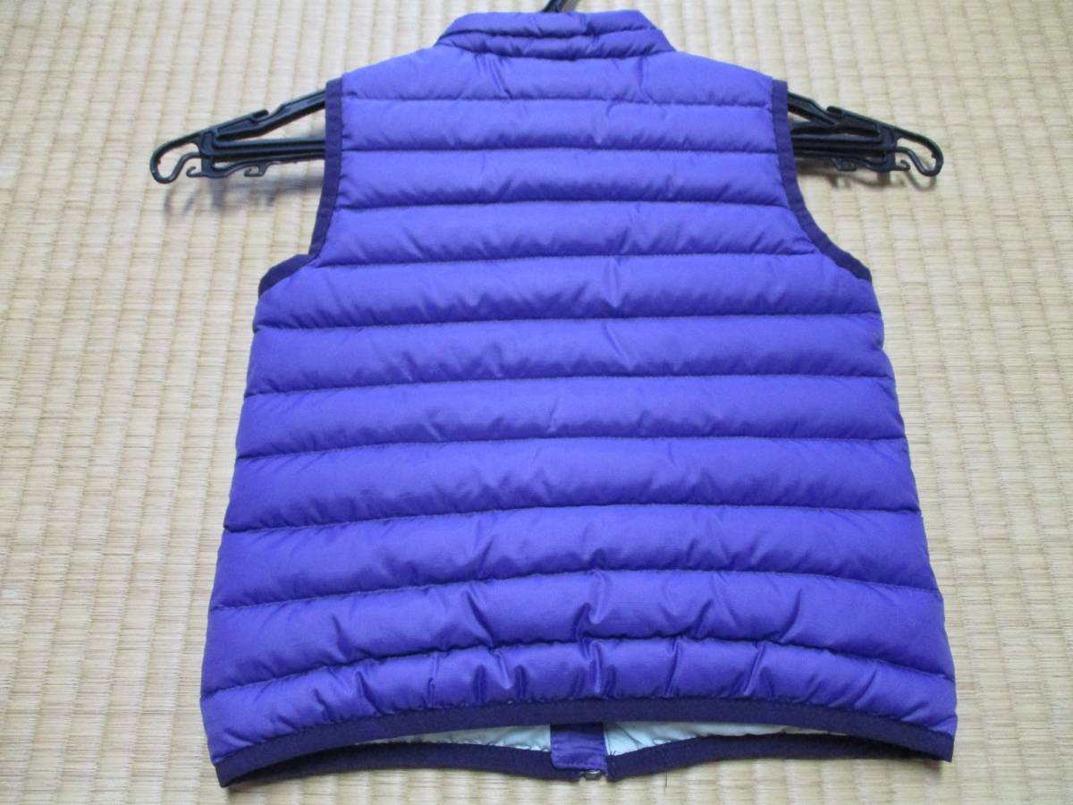 ★☆クリーニング済 patagonia パタゴニア パープル ダウン ベスト 2T 60506FA14☆★_3