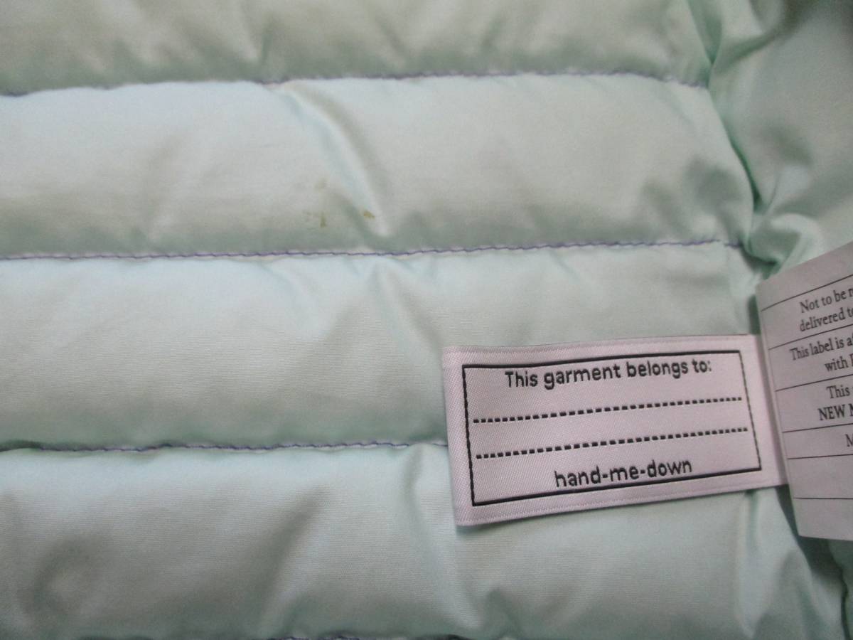 ★☆クリーニング済 patagonia パタゴニア パープル ダウン ベスト 2T 60506FA14☆★_5