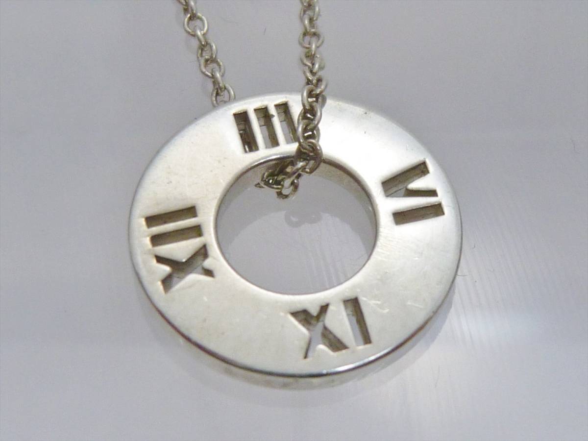 ○ Tiffany アトラス サークル シルバー 925 ネックレス ティファニー