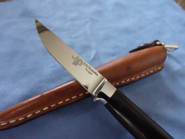 値下げ 二村善市のインテグラルのATS34の鍛造ナイフ 未使用 美品 