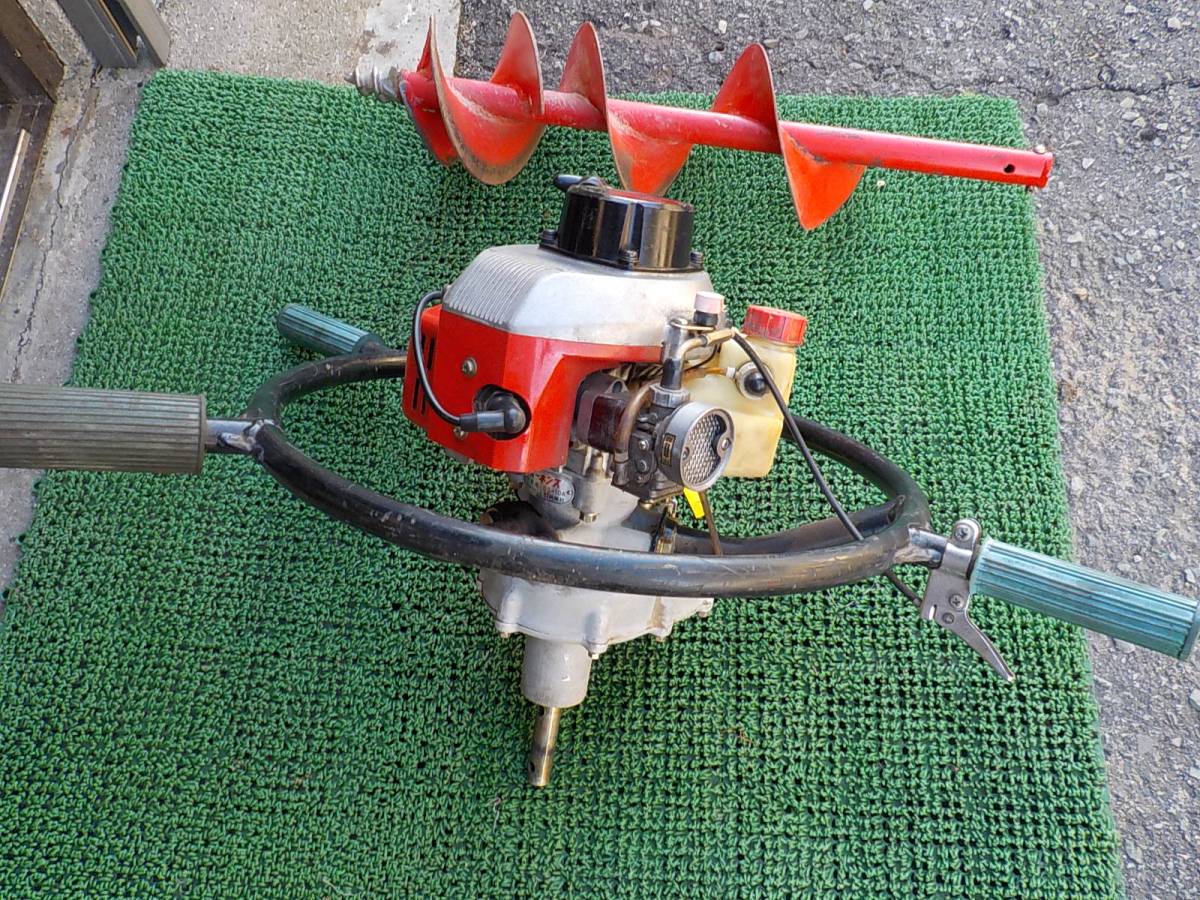 共栄社 ホーネンス 穴掘機 OS-10A 三菱T240 2ストローク エンジン 