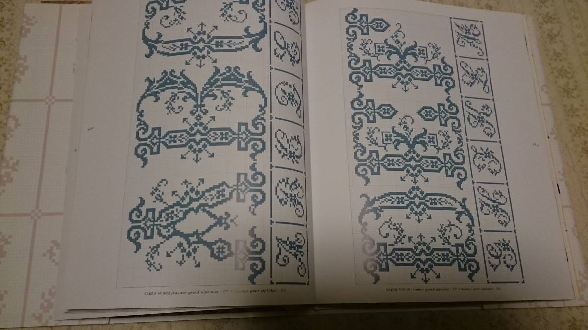 洋書クロスステッチAlphabets anciens a broder au point de croix