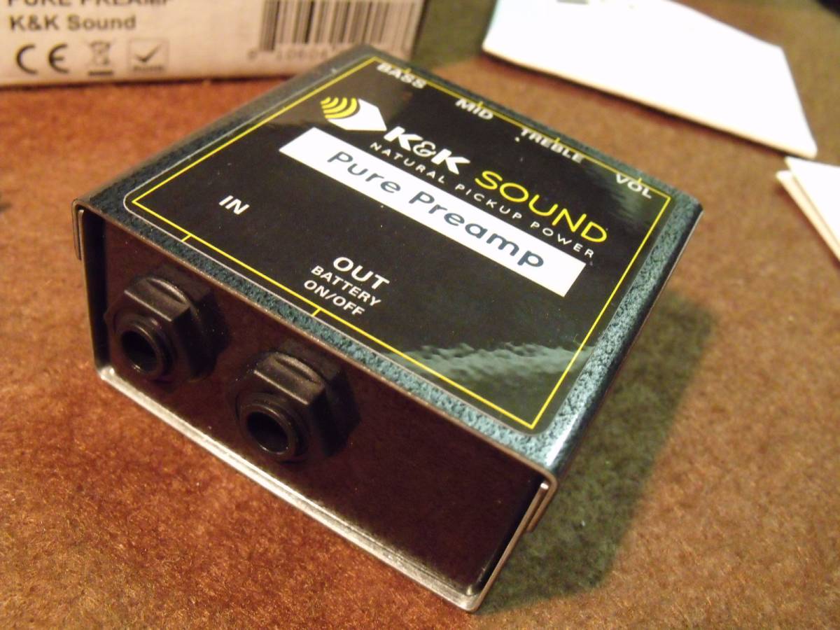 K&K Sound Pure Preamp アコーステックギター用プリアンプ K&K