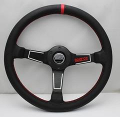 SPARCO（スパルコ）ステアリング 直径35cm 黒色 車用ステアリング