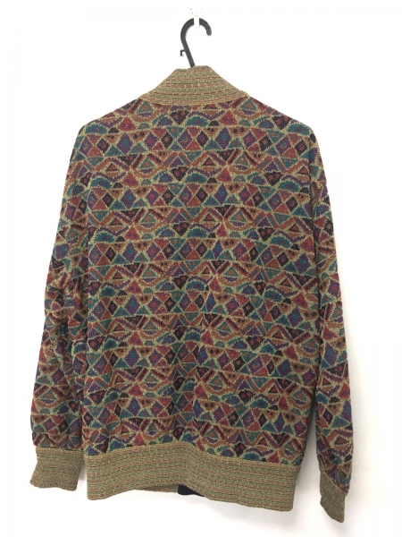 | ミッソーニ 中古・古着通販missoni MISSONI(ミッソーニ) リバーシブルジャケット ボーダー柄 ミッソーニ MISSONI ジャケット ブルゾン サイズ48 M ライトグリーン×パープル×マルチ メンズ UOMO/春・秋物