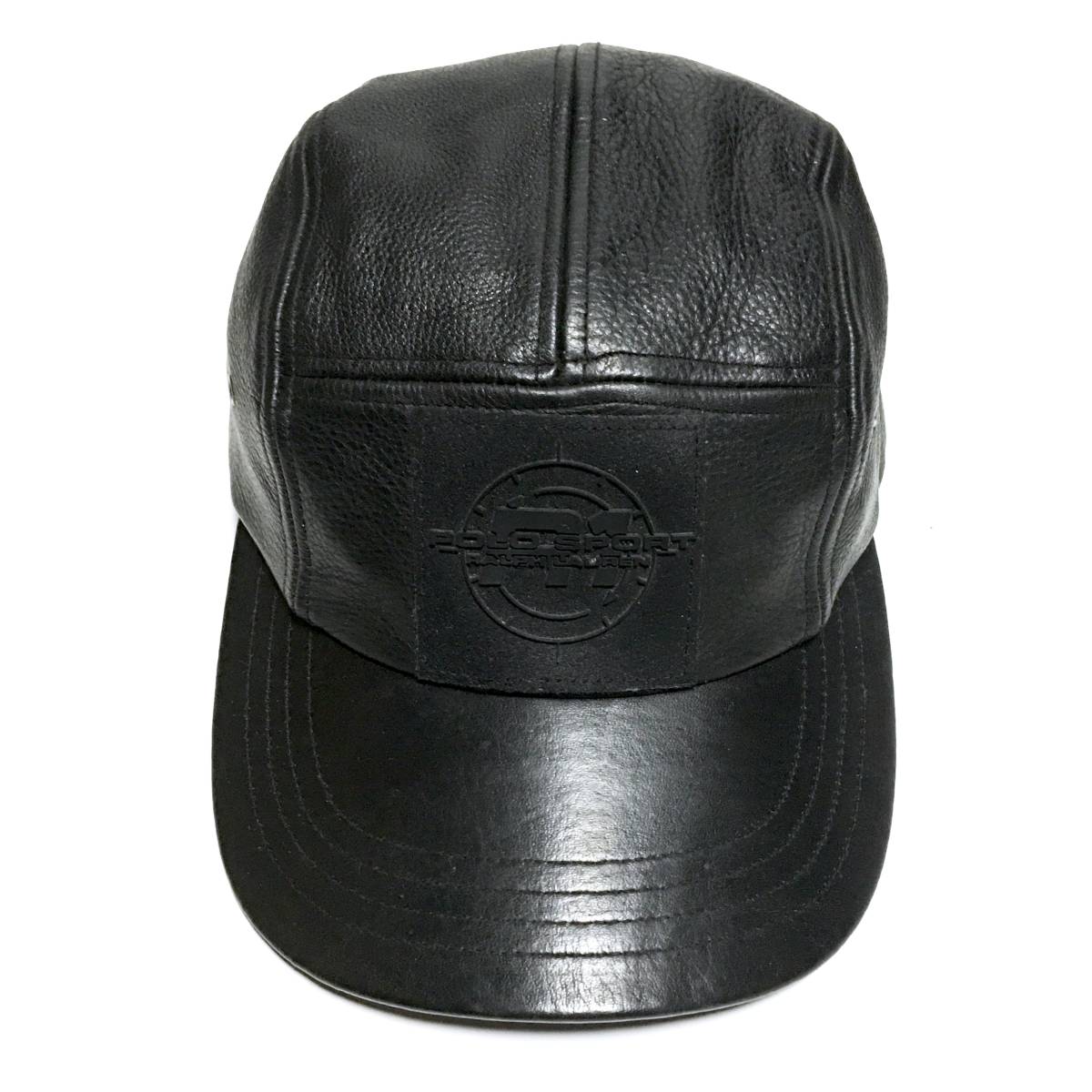 SUPREME LEATHER CAMP CAP 元ネタ 90s POLO SPORT レザー キャンプ 