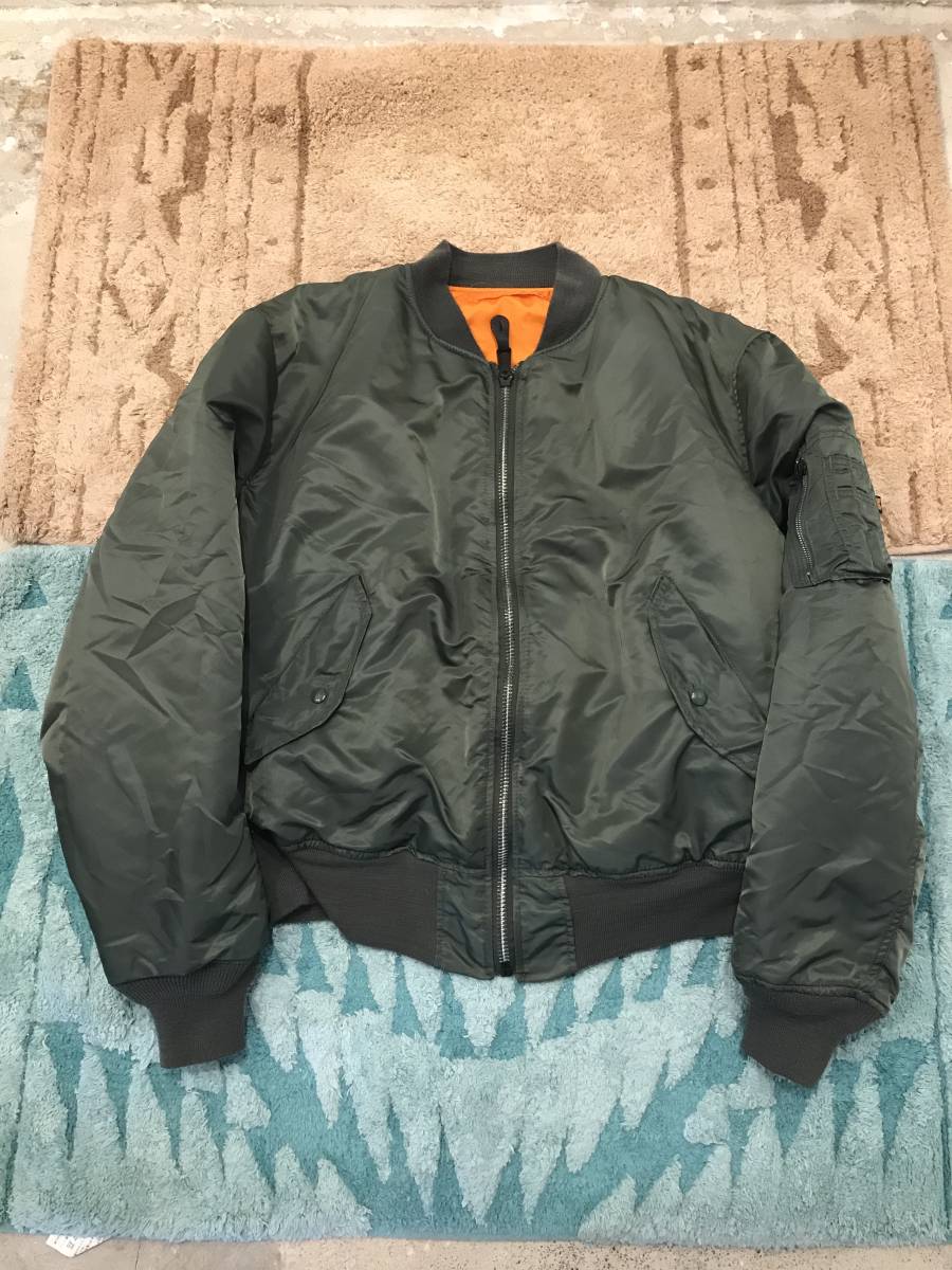 USA製 90s ALPHA MA-1 - フライトジャケット 極美品 希少ホワイト