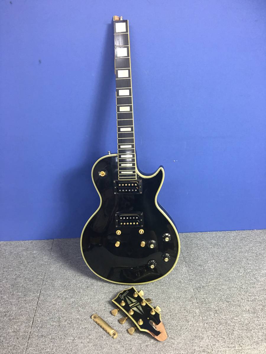 01-H463L【Greco】エレキギター レスポールタイプ ソフトケース付き◆部品取り・ジャンク◆