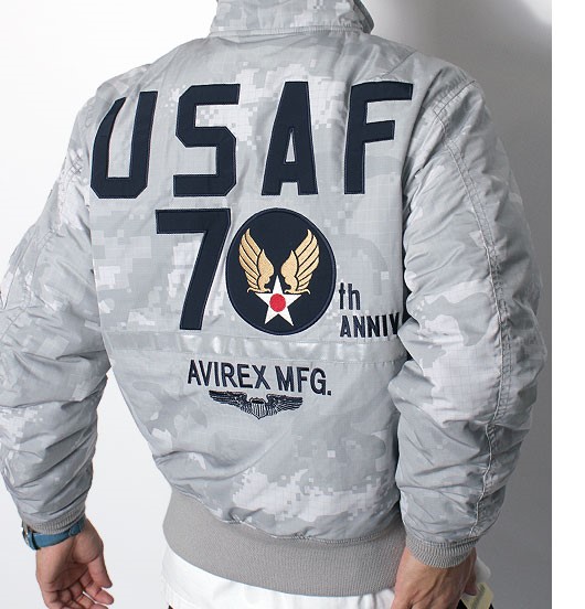 ☆AVIREX☆2XL☆アヴィレックス☆ 限定MA-1☆アメリカ空軍70周年記念