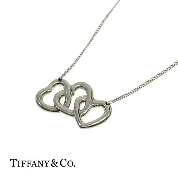 TIFFANY&Co. ティファニー トリプルハート ネックレス SV925 オープン 