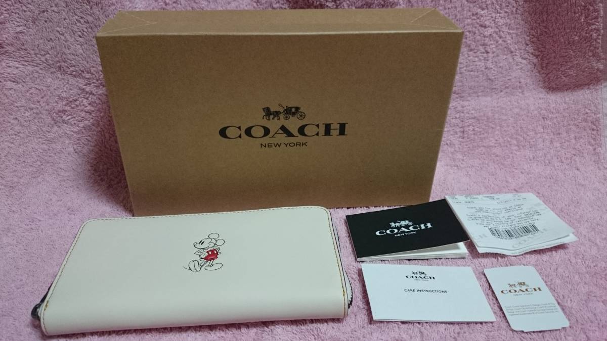 COACH (コーチ)×ディズニー】ミッキーマウス ラウンドファスナー長財布