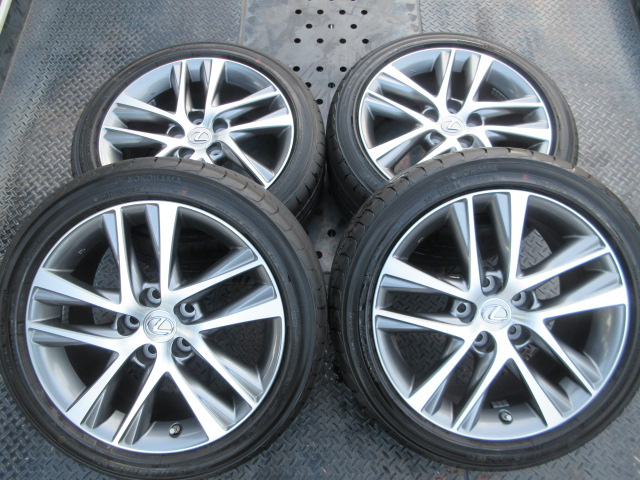 レクサスIS Ver、L 純正ホイール17in タイヤ 225／45R17