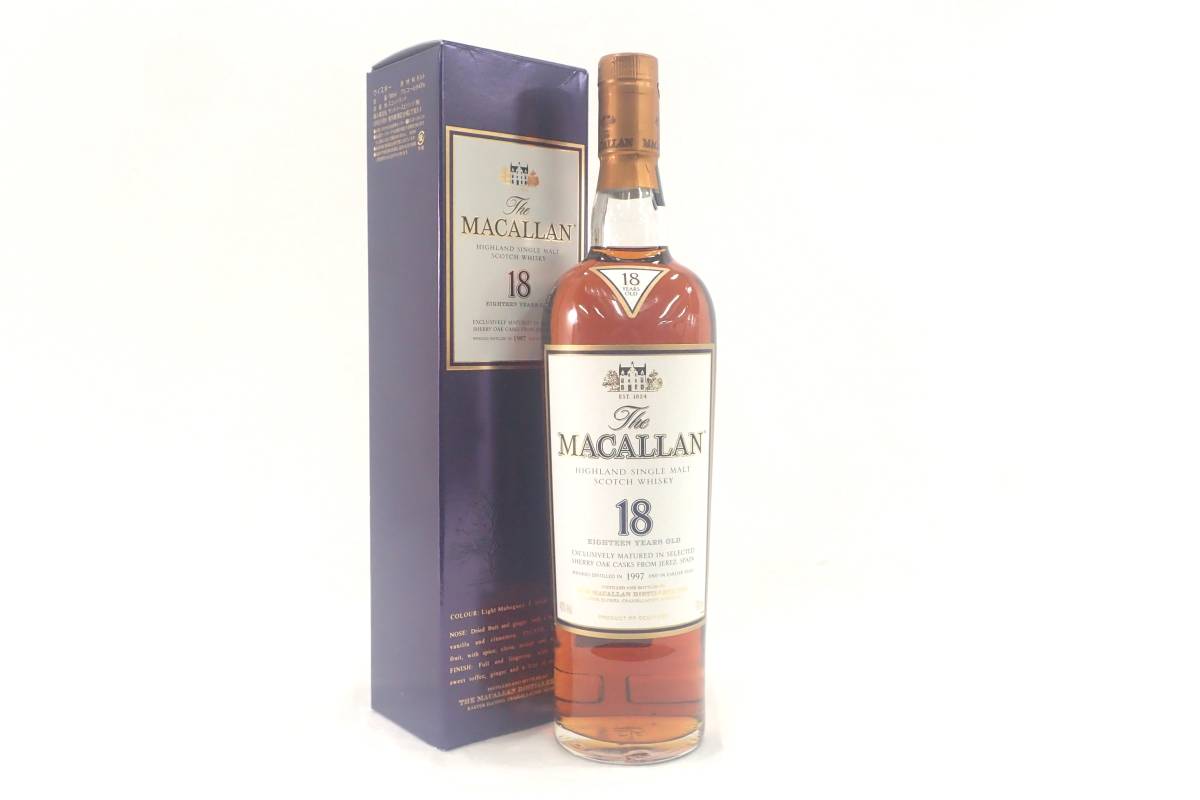 未開栓★THE MACALLAN マッカラン 18年 1997 700ml 箱付き