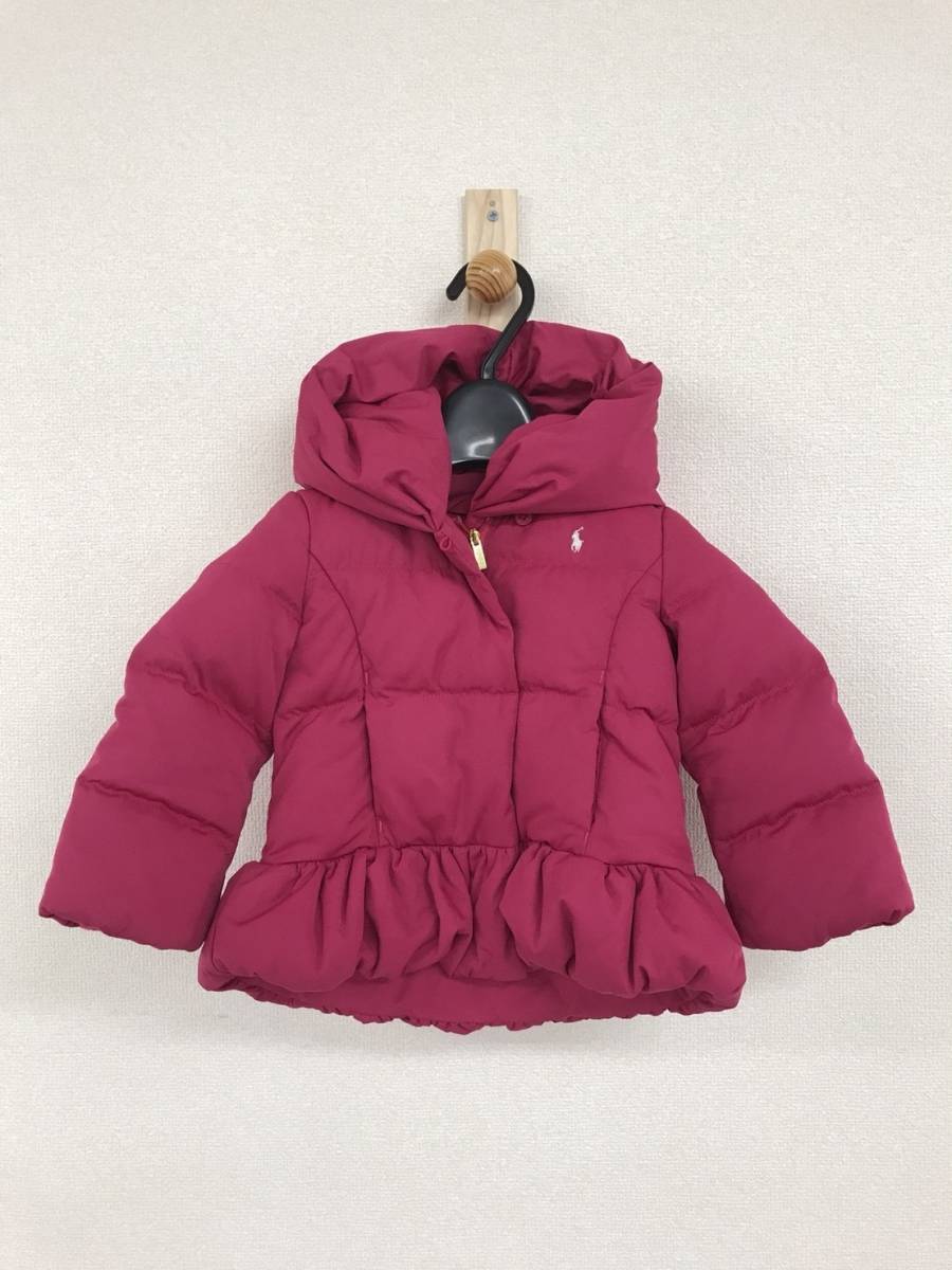 人気SALE，格安 RALPH LAUREN ラルフローレン キッズ 女の子用 ダウンジャケット ピンク 24M チャック式 フード付き 複数落札同梱ＯＫ S1117(ジャンパー、ブルゾン)｜売買されたオークション情報、yahooの商品情報 女の子用