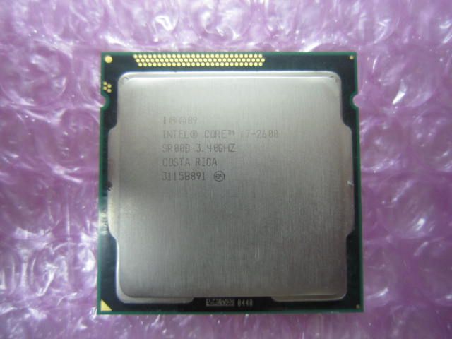 ◆Intel 中古CPU Corei7-2600 3.40GHz BIOS確認済み◆