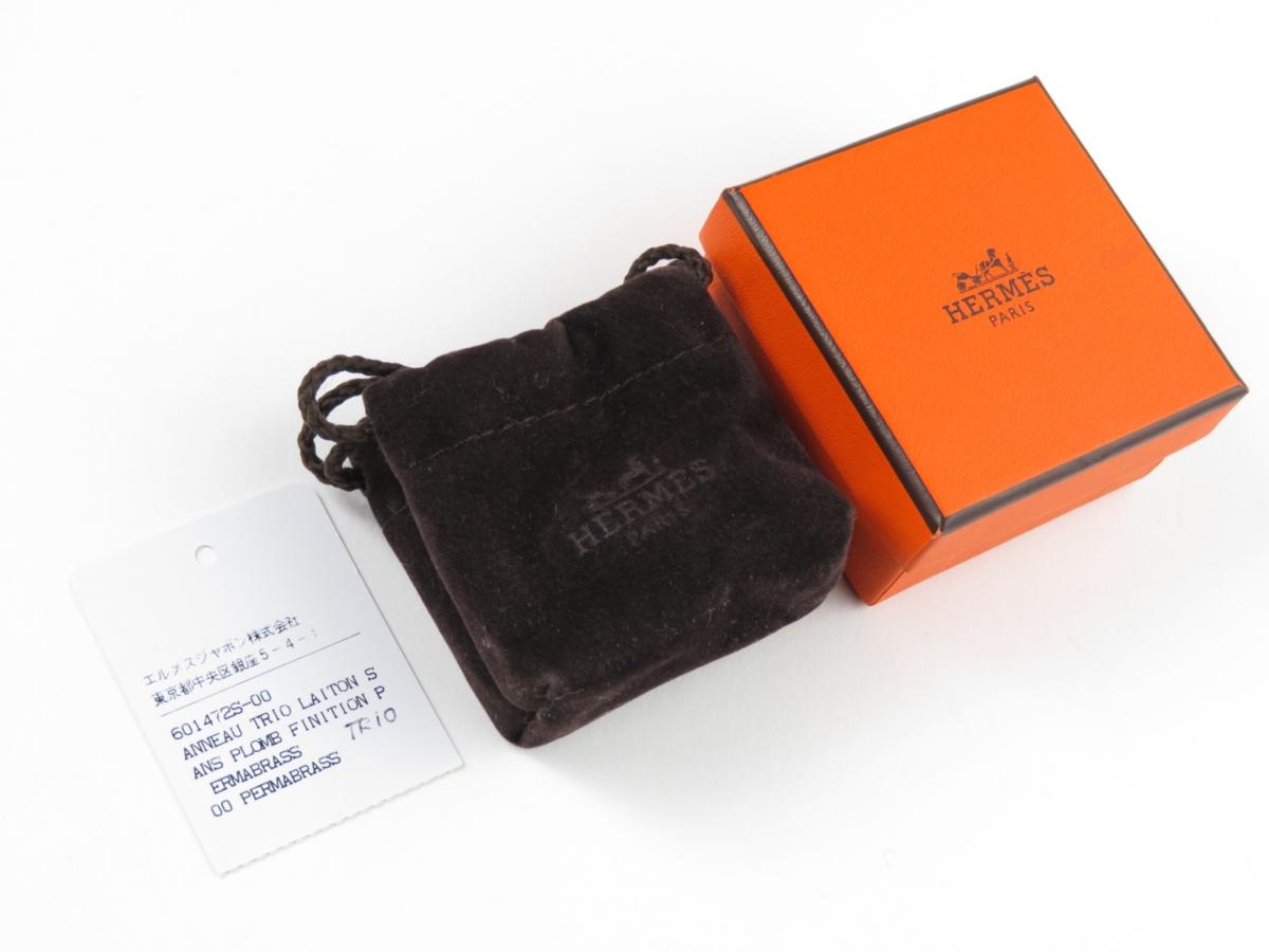 美品】 HERMES エルメス Trioトリオ スカーフ リング アクセサリー