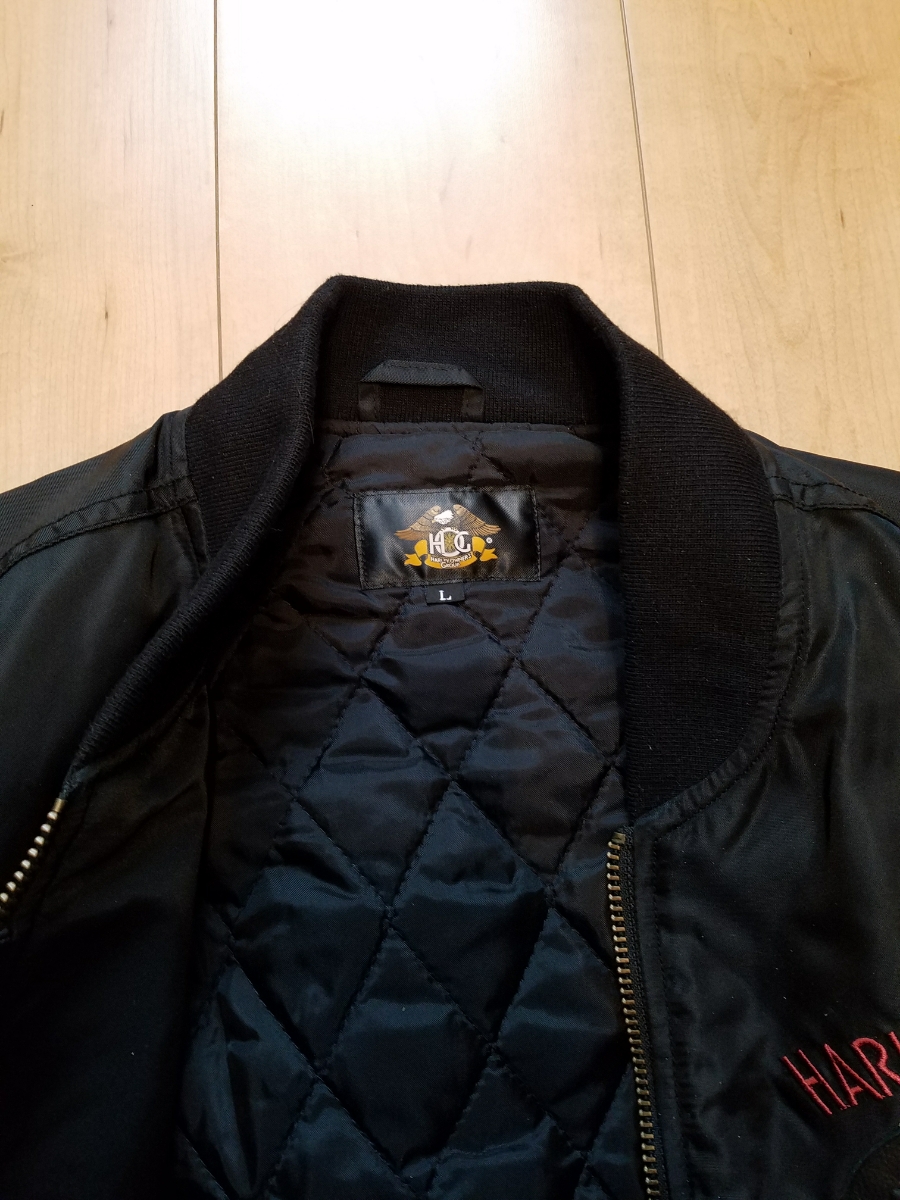 Harley-Davidson MA-1 フライトジャケット 黒 ハーレーダビッドソン HARLEY-DAVIDSON MA-1 フライトジャケット 黒/L