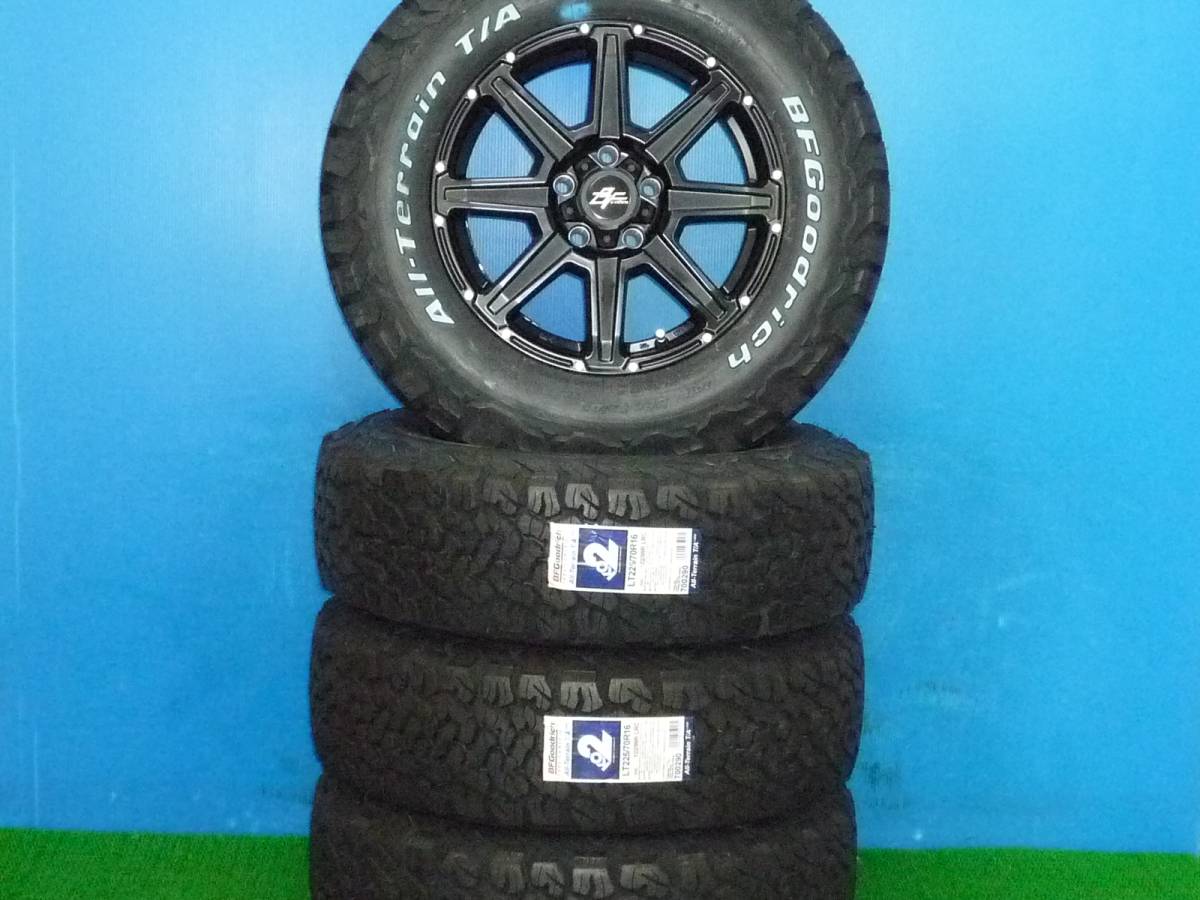 S967 新品 225/70R16 BFグッドリッチ オールテレーン T/A ホワイトレター 7J +35 5H 114.3 デリカ D:5 CX-5 アウトランダー エクストレイル
