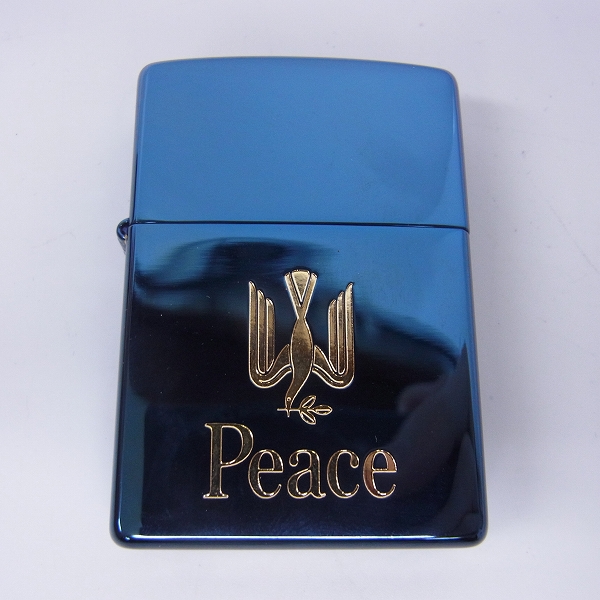 ブルーチタン ZIPPO⁄ジッポー Peace ピース Peace⁄ピース JTオリジナル 