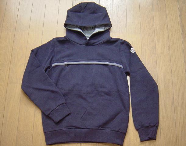 【100%新品，SALE】 10才 子供用 スウェット パーカー 本物 MONCLER キッズ KIDS ボーイズ ネイビー トレーナー(00)｜売買されたオークション情報、yahooの商品情報をアーカイブ公開 - オークファン 男性用