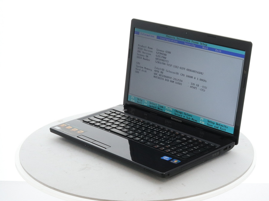 lenovo 20157 G580 Celeron 1000M 1.80GHz 4GB 320GB□1週間保証 